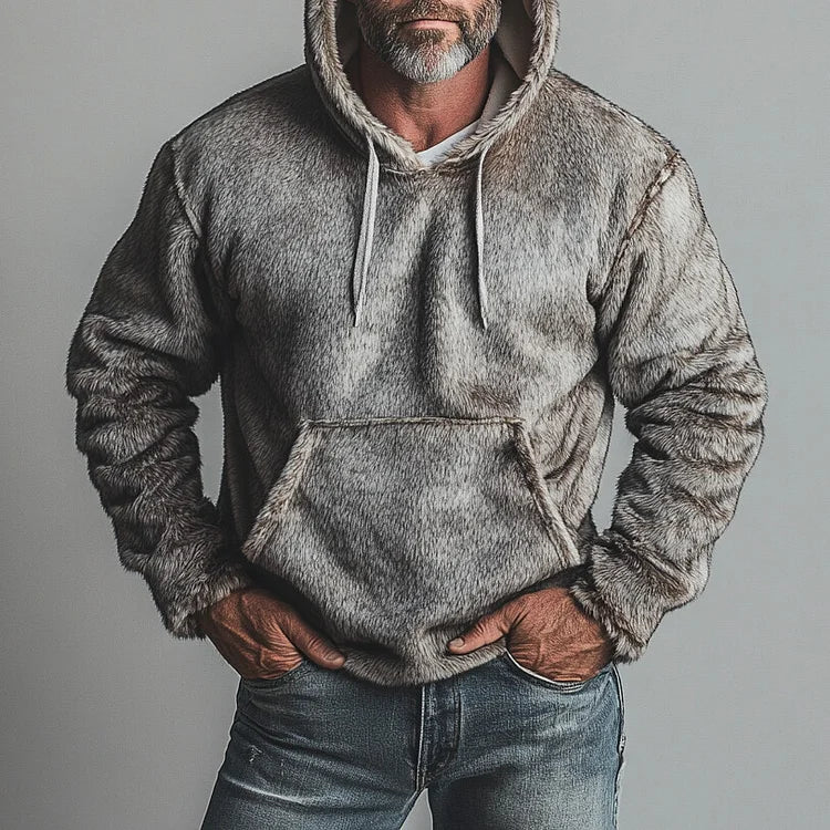Prestique's Plush Hoodie - Gray