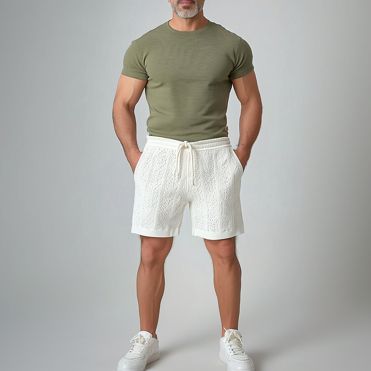 Prestique's Côte Knit Shorts