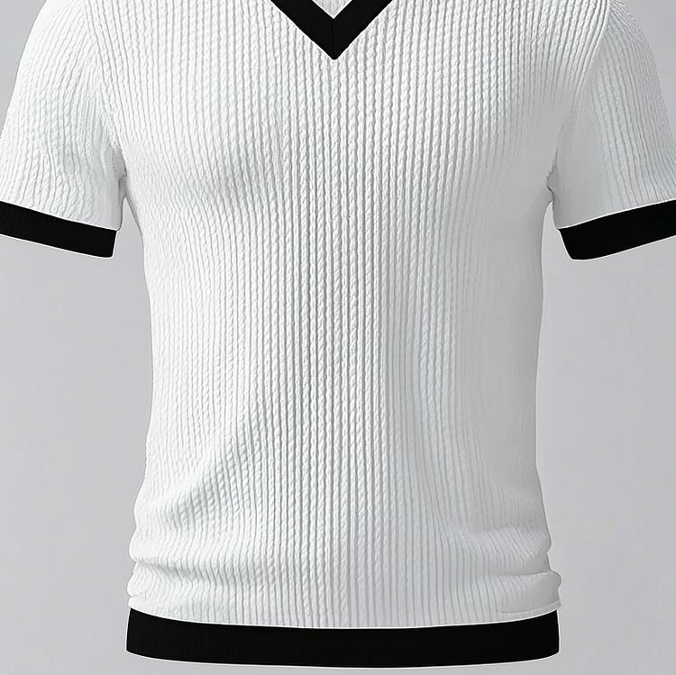 Prestique's Aldric Knit V-Neck Tee
