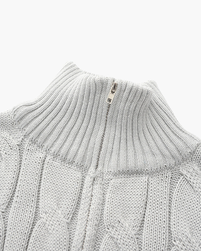 Prestique's Lavenir Cotton Zip Cardigan