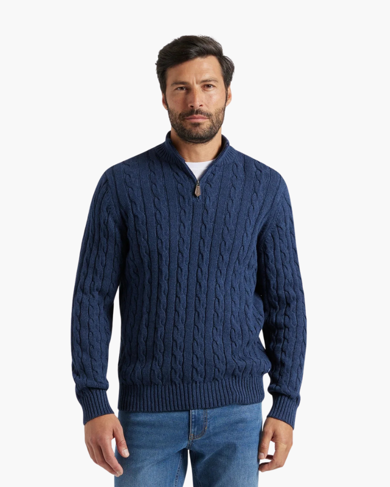 Prestique's Lavenir Cotton Zip Cardigan