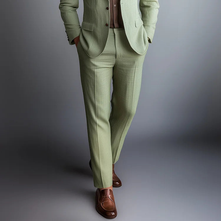 Caelen Suit Trousers – Sage Green