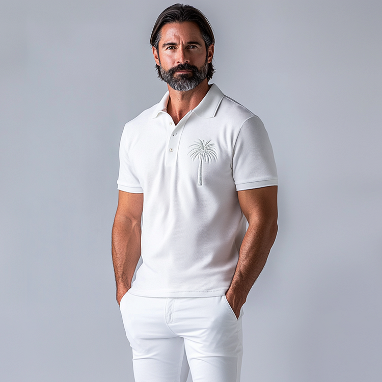 Prestique's Palmera Embroidered Polo