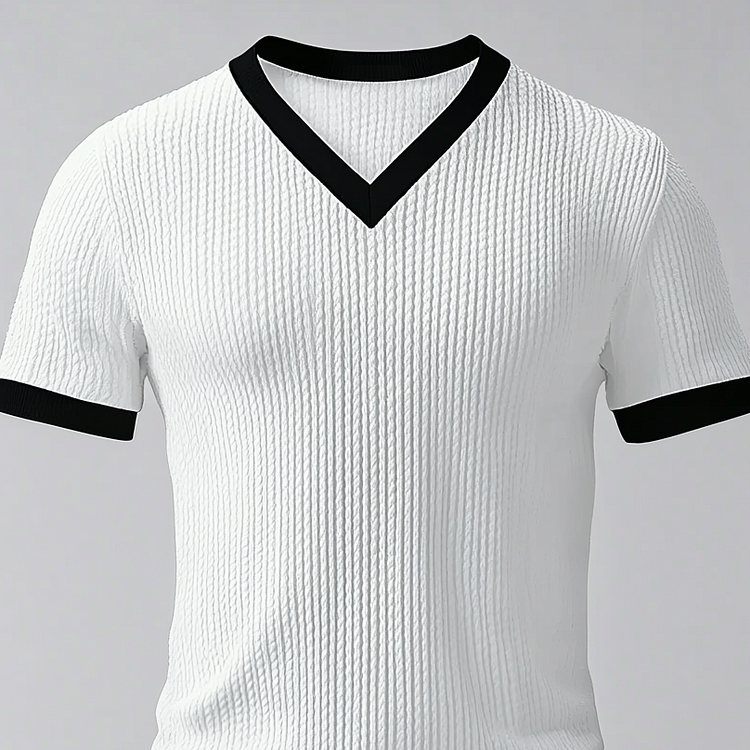 Prestique's Aldric Knit V-Neck Tee