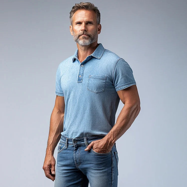 Prestique's Astor Denim Polo