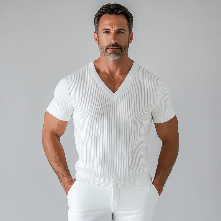 Prestique's Knit V-Neck Tee