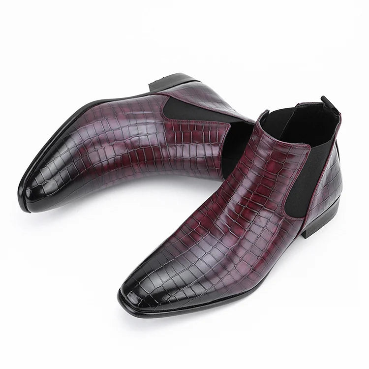 Prestique's Gradient Stone Chelsea Boots
