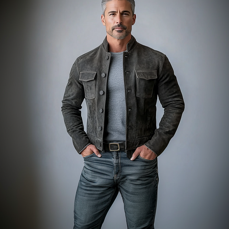 Prestique's Halston Suede Jacket