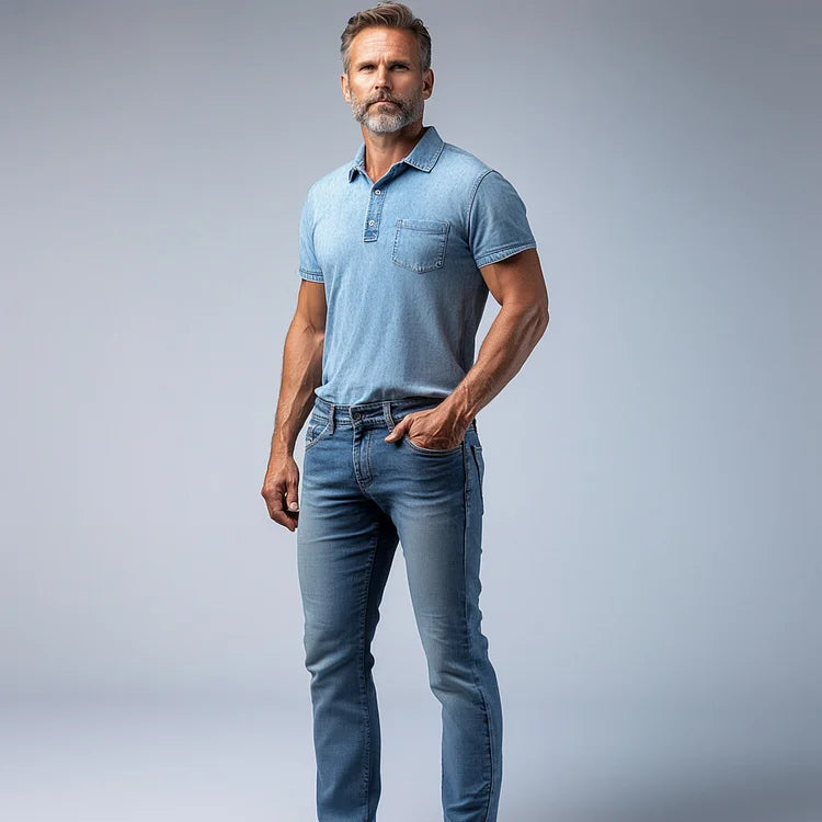 Prestique's Astor Denim Polo