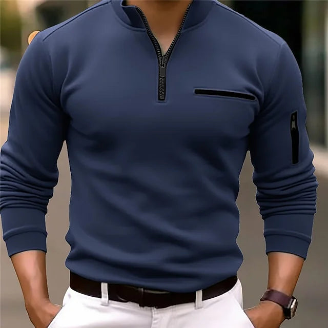 Prestique's Zip Polo – Long Sleeve