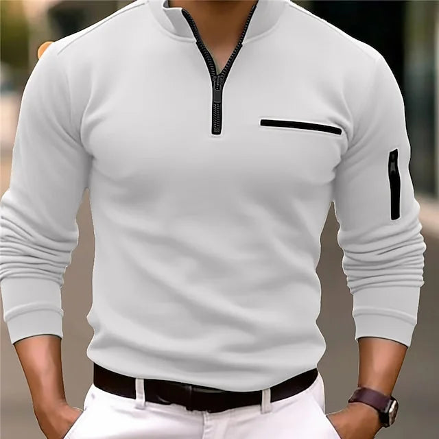 Prestique's Zip Polo – Long Sleeve