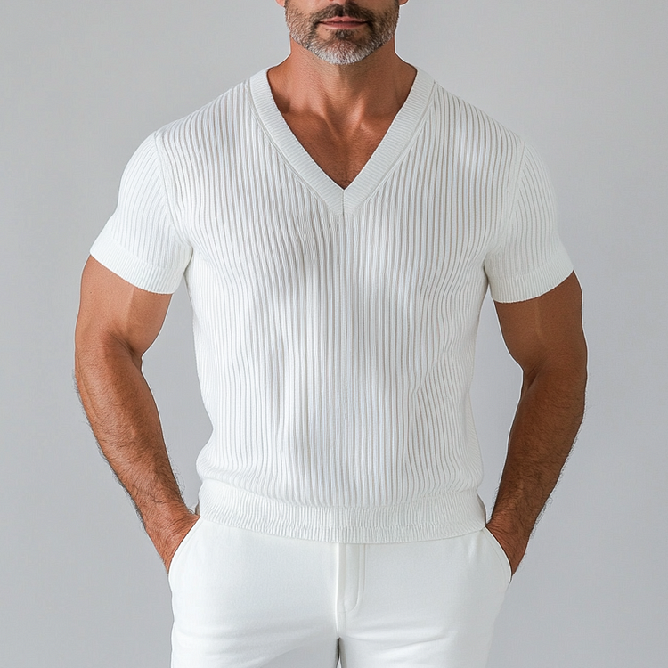 Prestique's Knit V-Neck Tee