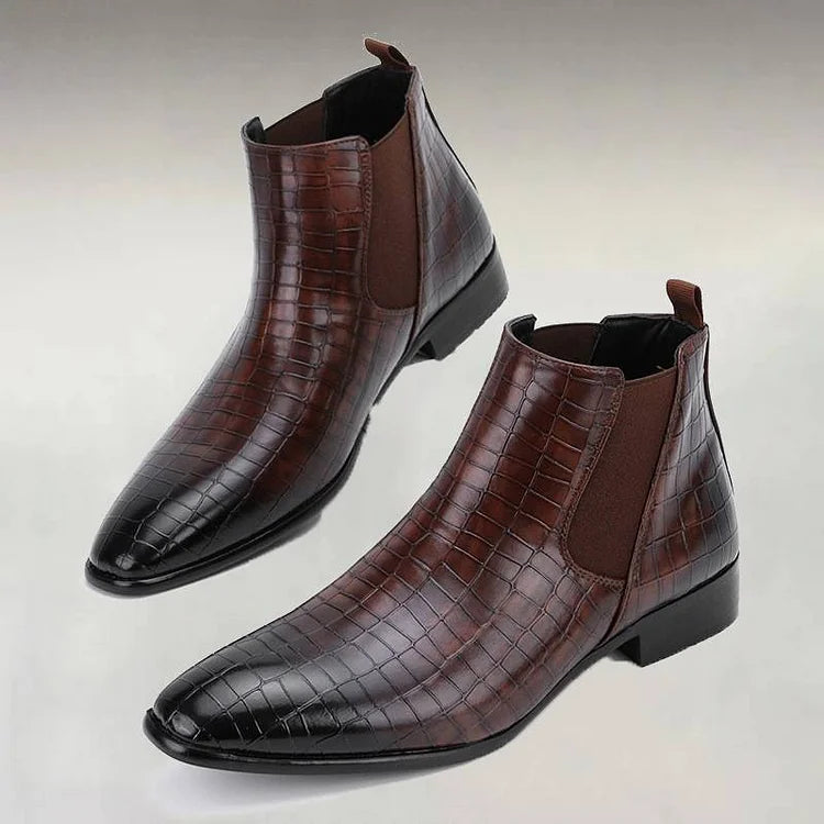 Prestique's Gradient Stone Chelsea Boots