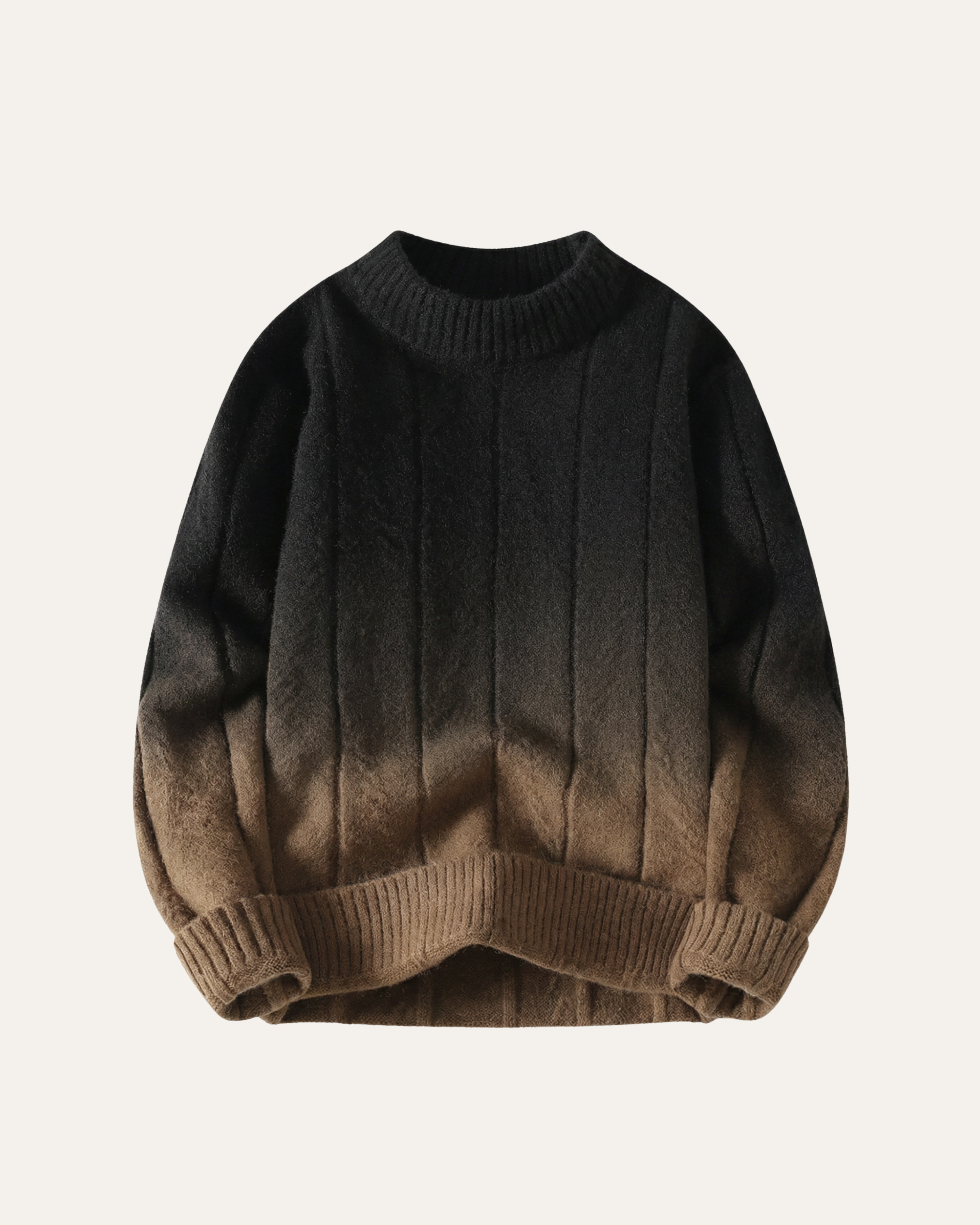 Ombré Crewneck - Mocha Eclipse