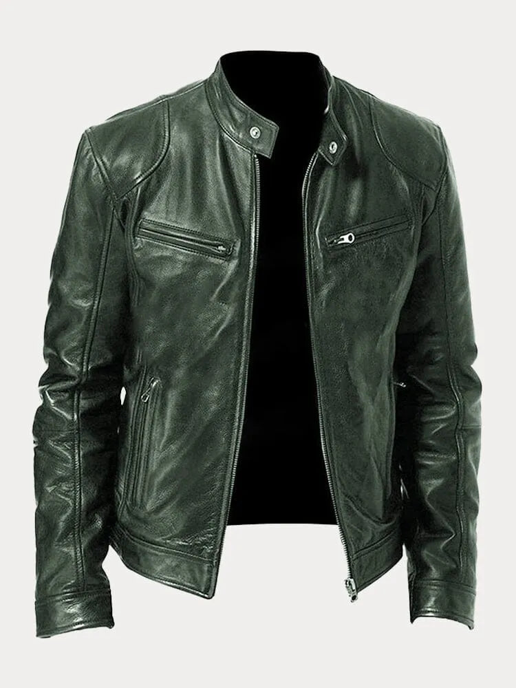 Prestique's Stylish Casual Leather Jacket