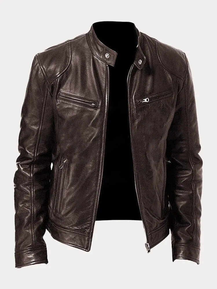 Prestique's Stylish Casual Leather Jacket