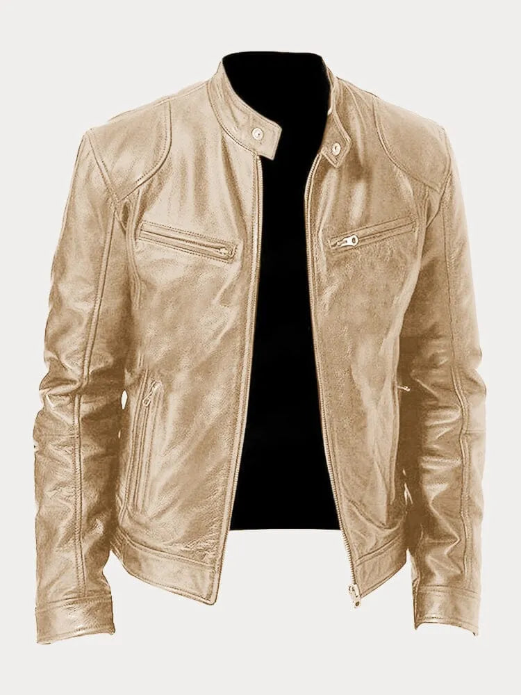 Prestique's Stylish Casual Leather Jacket