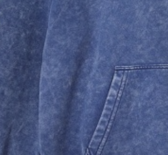Prestique's Montclair Acid-Wash Hoodie - Indigo Blue