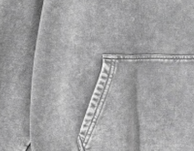 Prestique's Montclair Acid-Wash Hoodie - Ash Gray