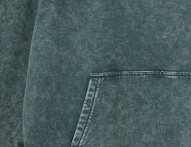Montclair Acid-Wash Hoodie - Slate Green