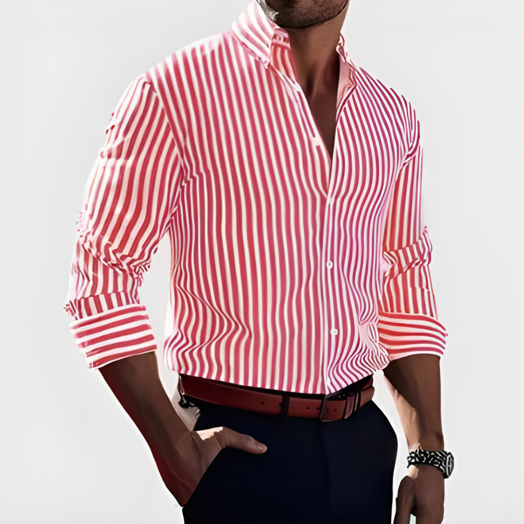 Prestique's Elegant Striped Shirt