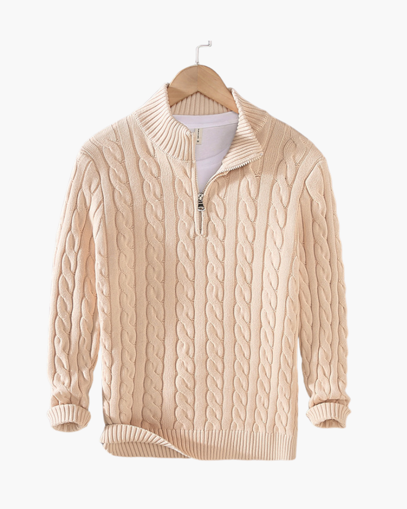 Prestique's Lavenir Cotton Zip Cardigan