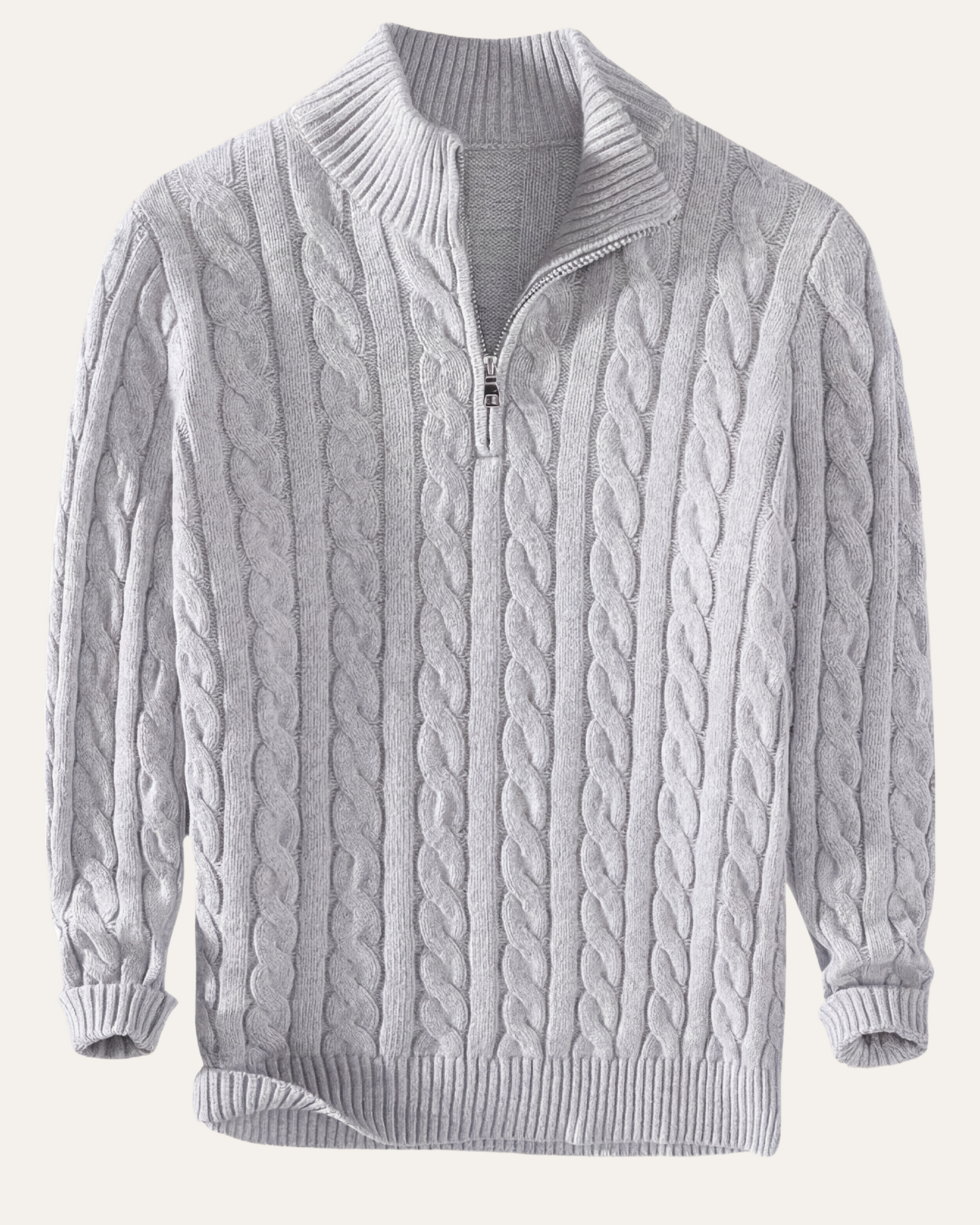 Lavenir Cotton Zip Cardigan