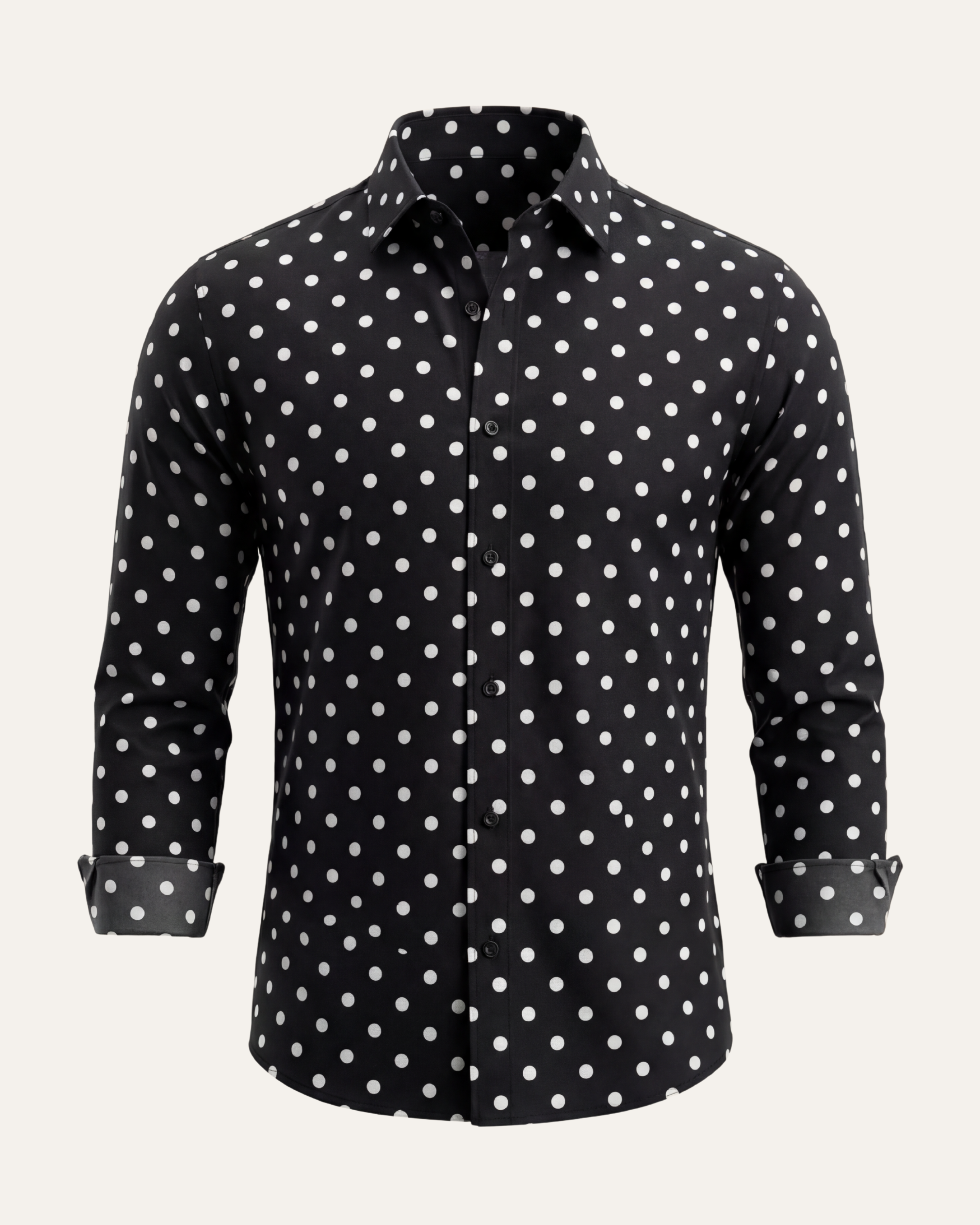 Polka Dot Shirt - Black