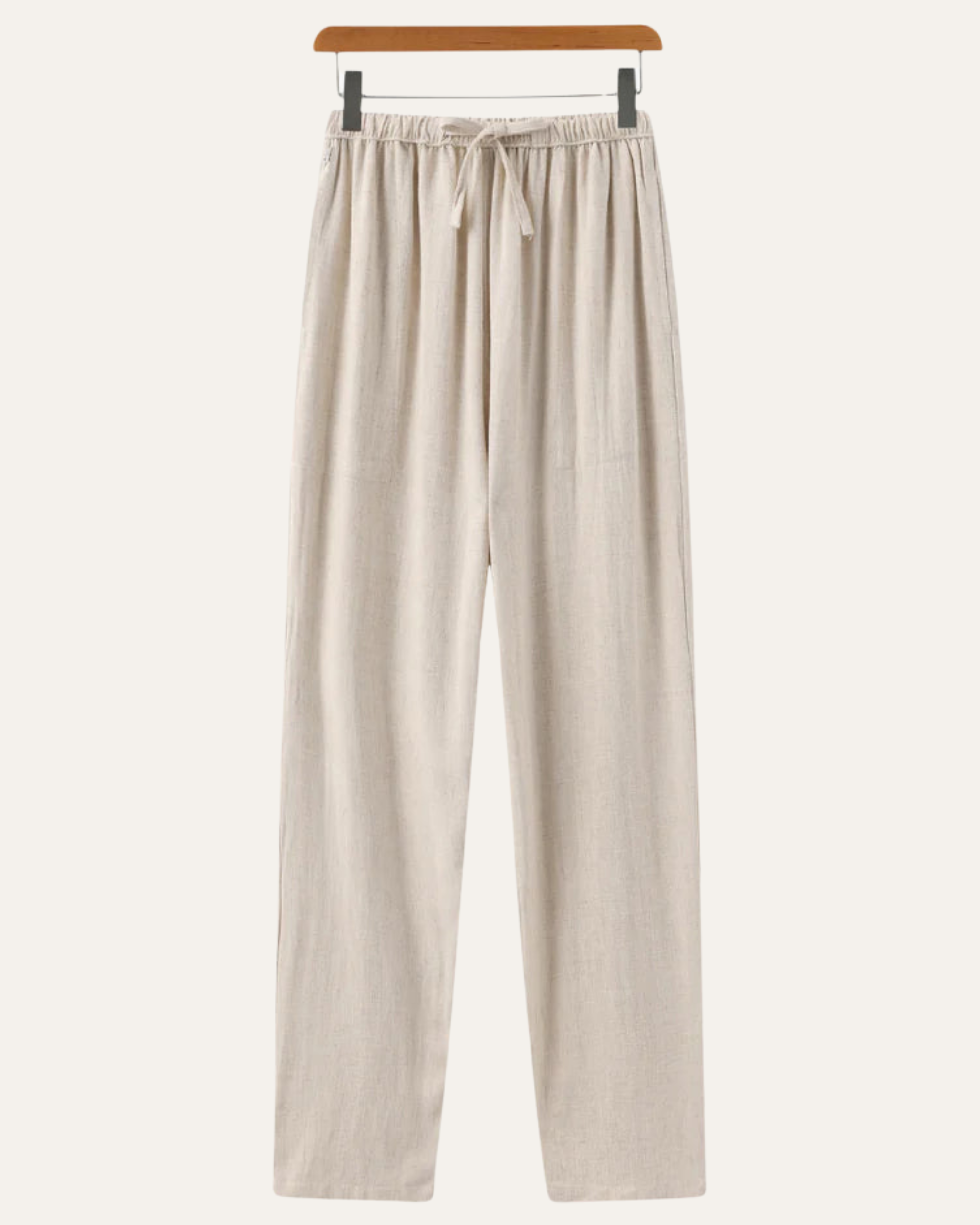 Riviera Linen Pantalon - Beige