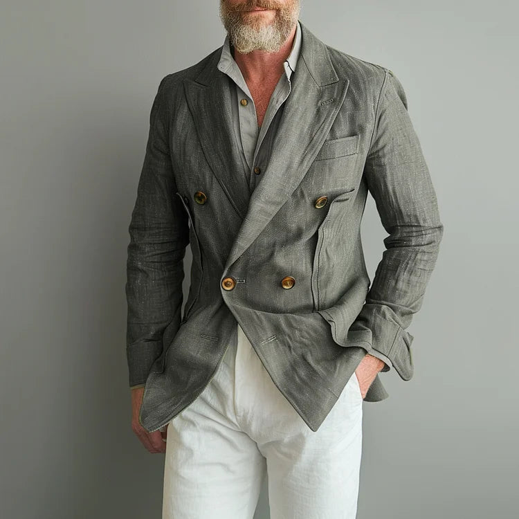 Prestique's Executive Double-Breasted Blazer