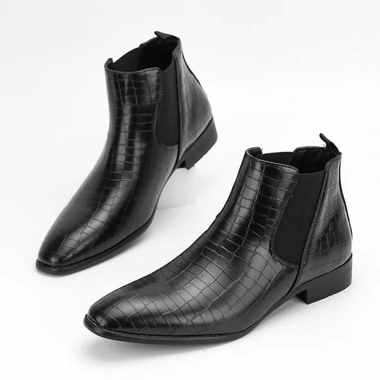 Prestique's Gradient Stone Chelsea Boots