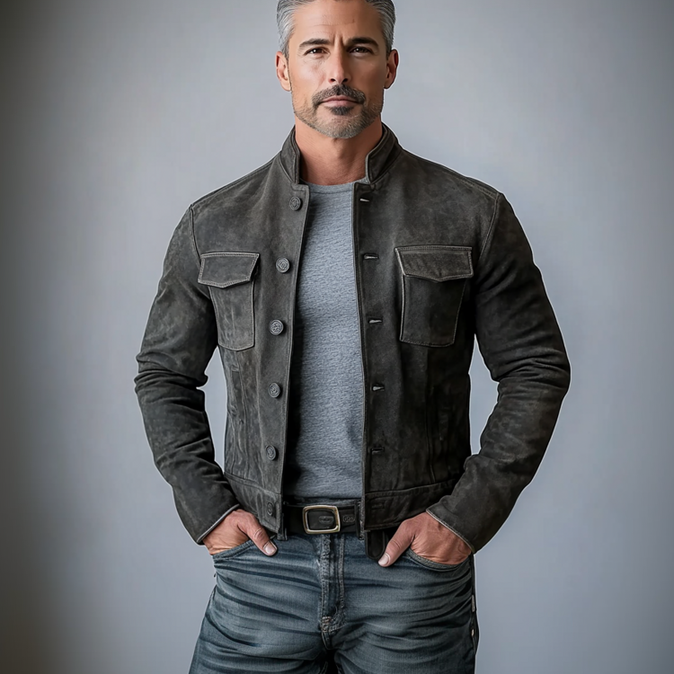 Prestique's Halston Suede Jacket