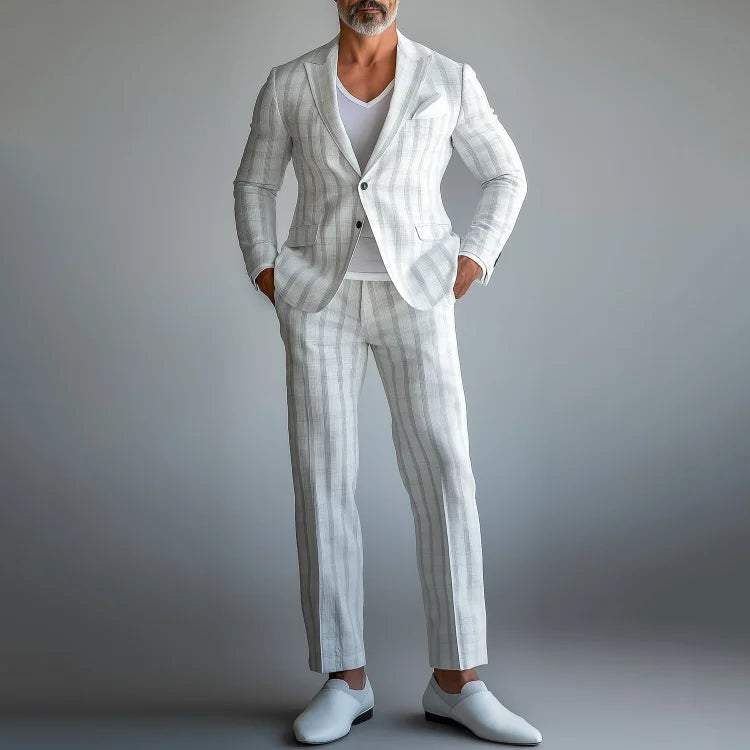 Prestique's Mayfair Plaid Suit 2Pcs Set