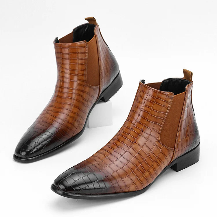 Prestique's Gradient Stone Chelsea Boots