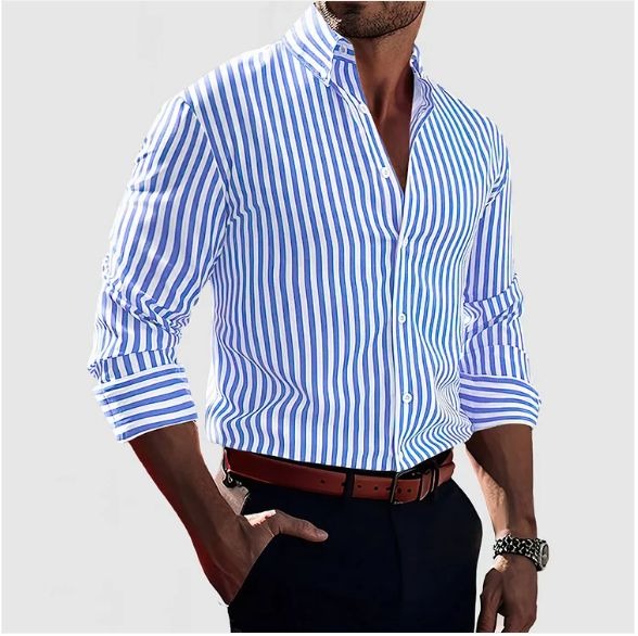 Prestique's Elegant Striped Shirt