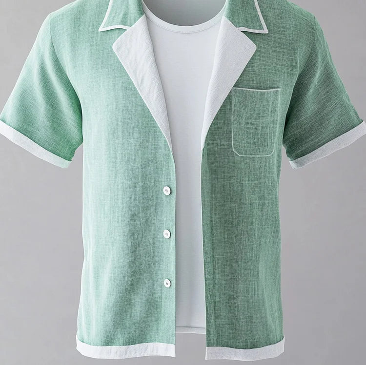 Prestique's Colorblock Short Sleeve Shirt