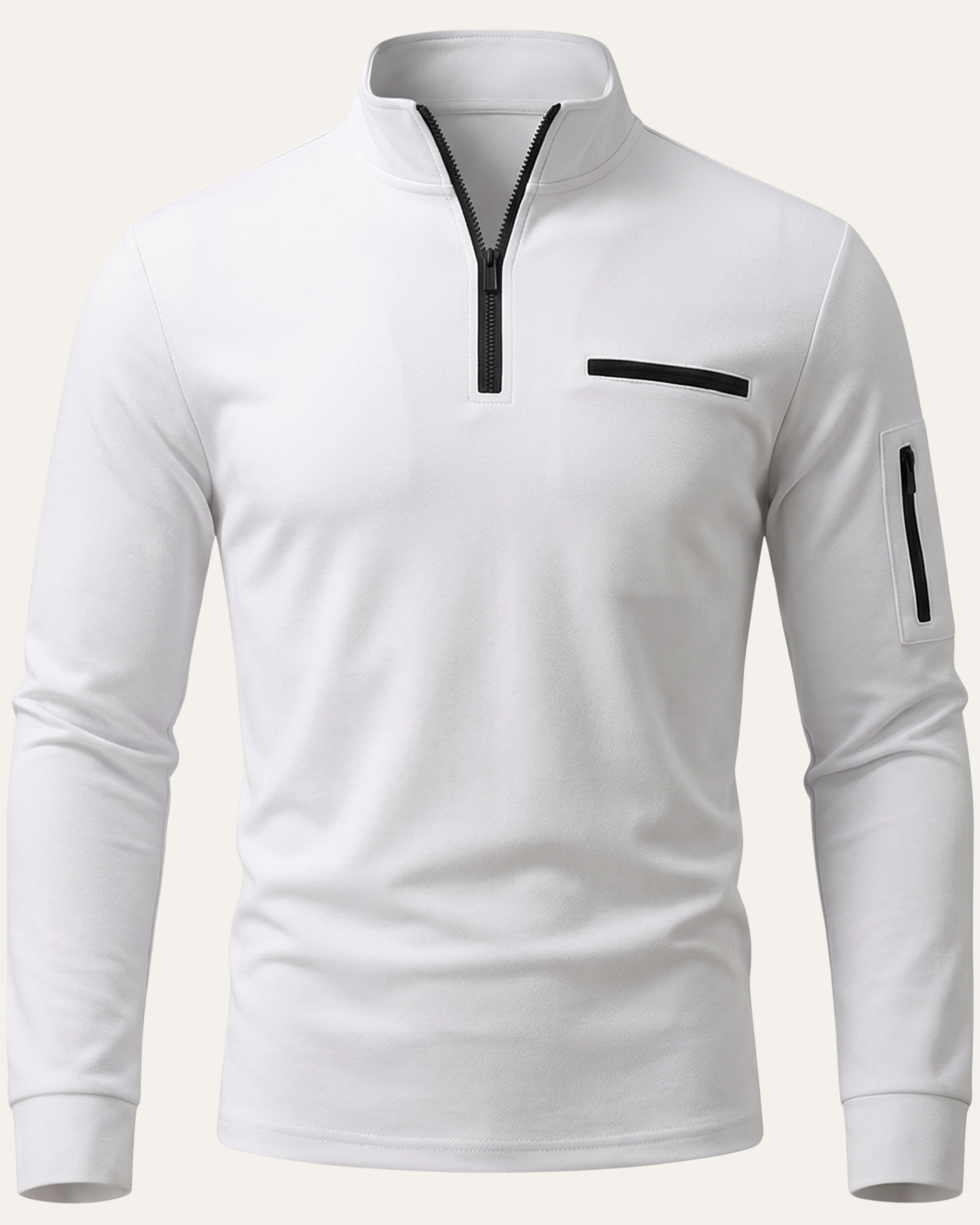 Serano Long Sleeve Zip Polo