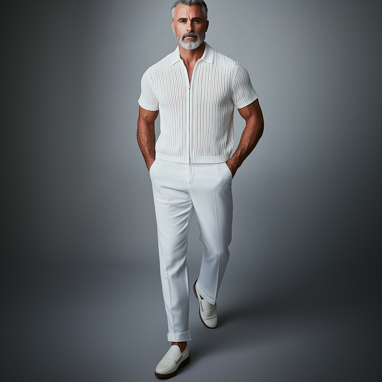 Prestique's Firenze Zip Polo