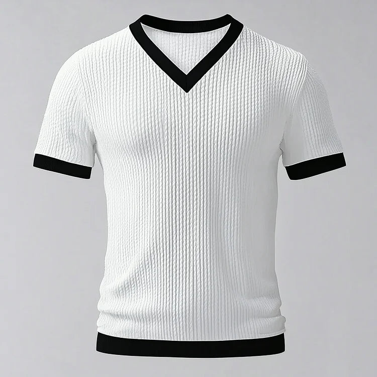 Prestique's Aldric Knit V-Neck Tee