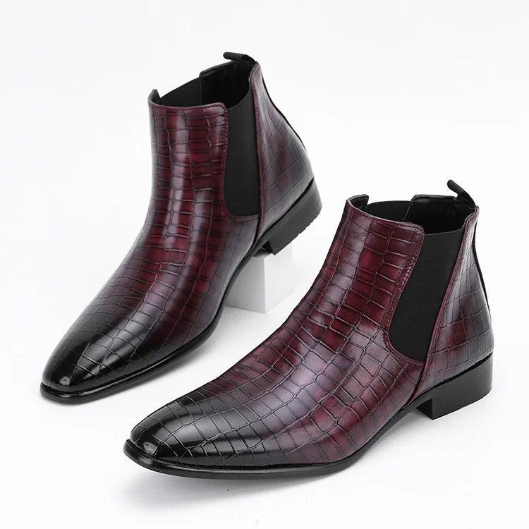 Prestique's Gradient Stone Chelsea Boots