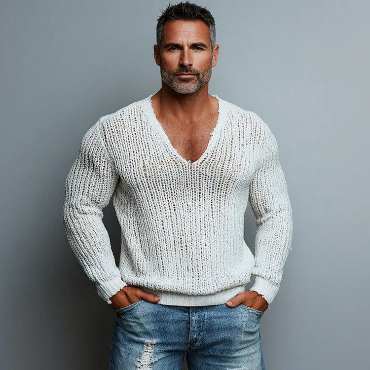 Prestique's Knit V-Neck Sweater