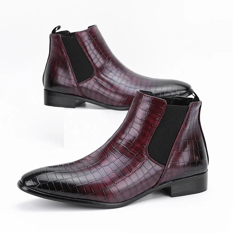 Prestique's Gradient Stone Chelsea Boots