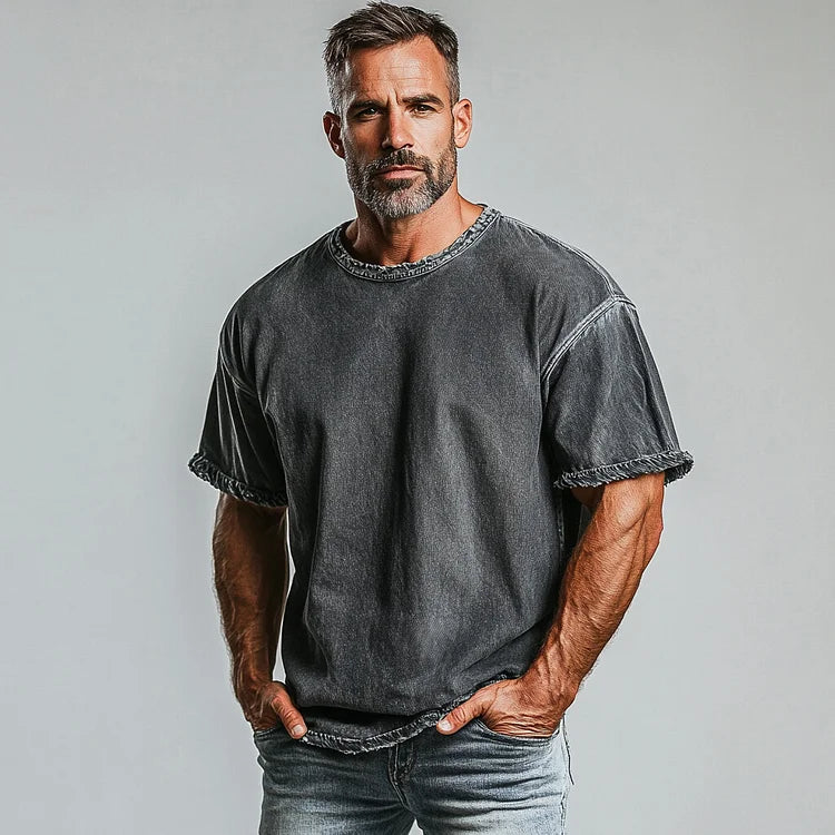 Prestique's Camden Raw Edge Denim Tee