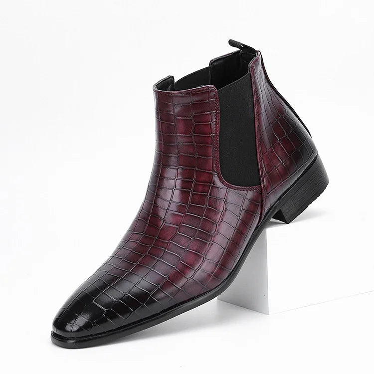 Prestique's Gradient Stone Chelsea Boots