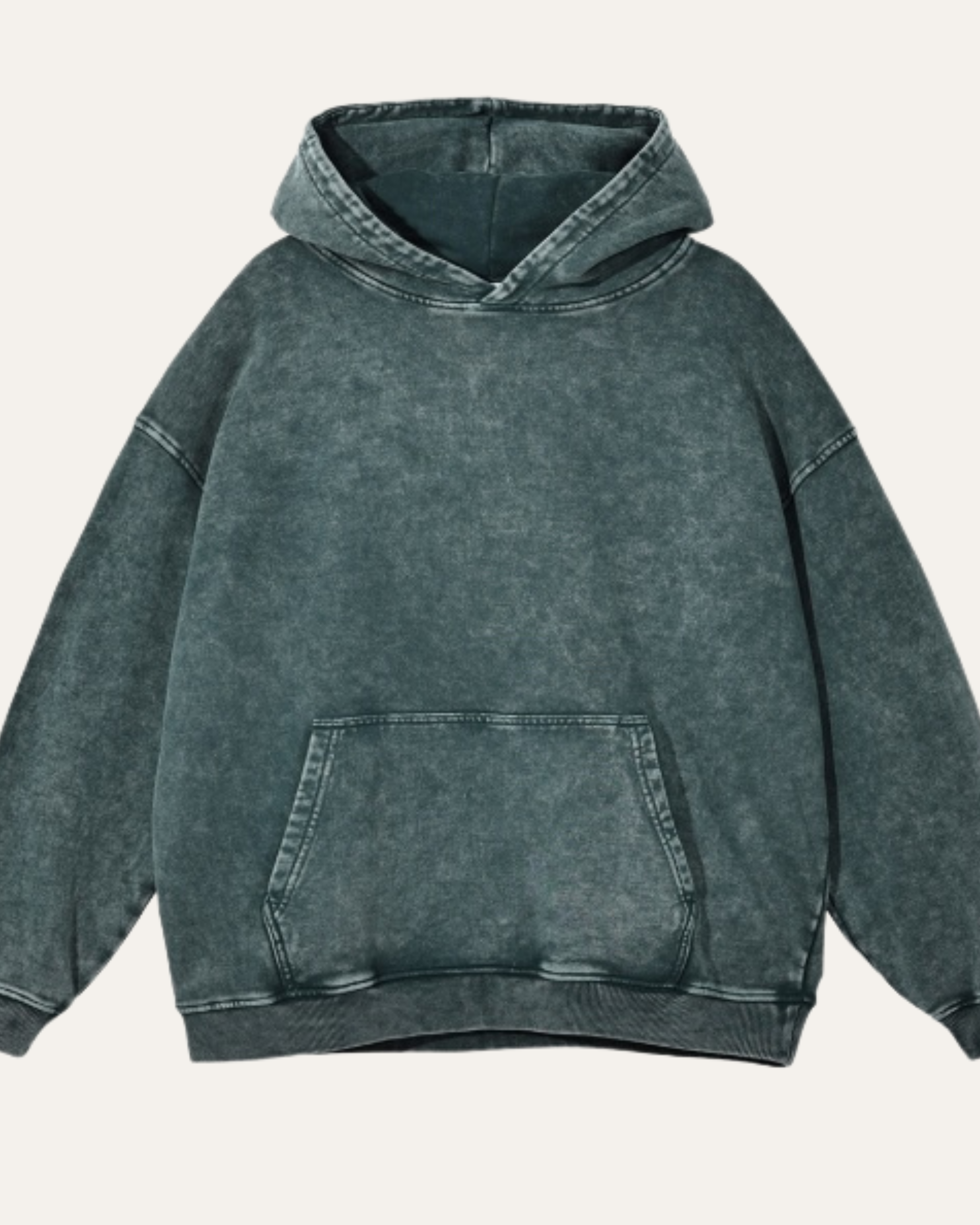 Montclair Acid-Wash Hoodie - Slate Green