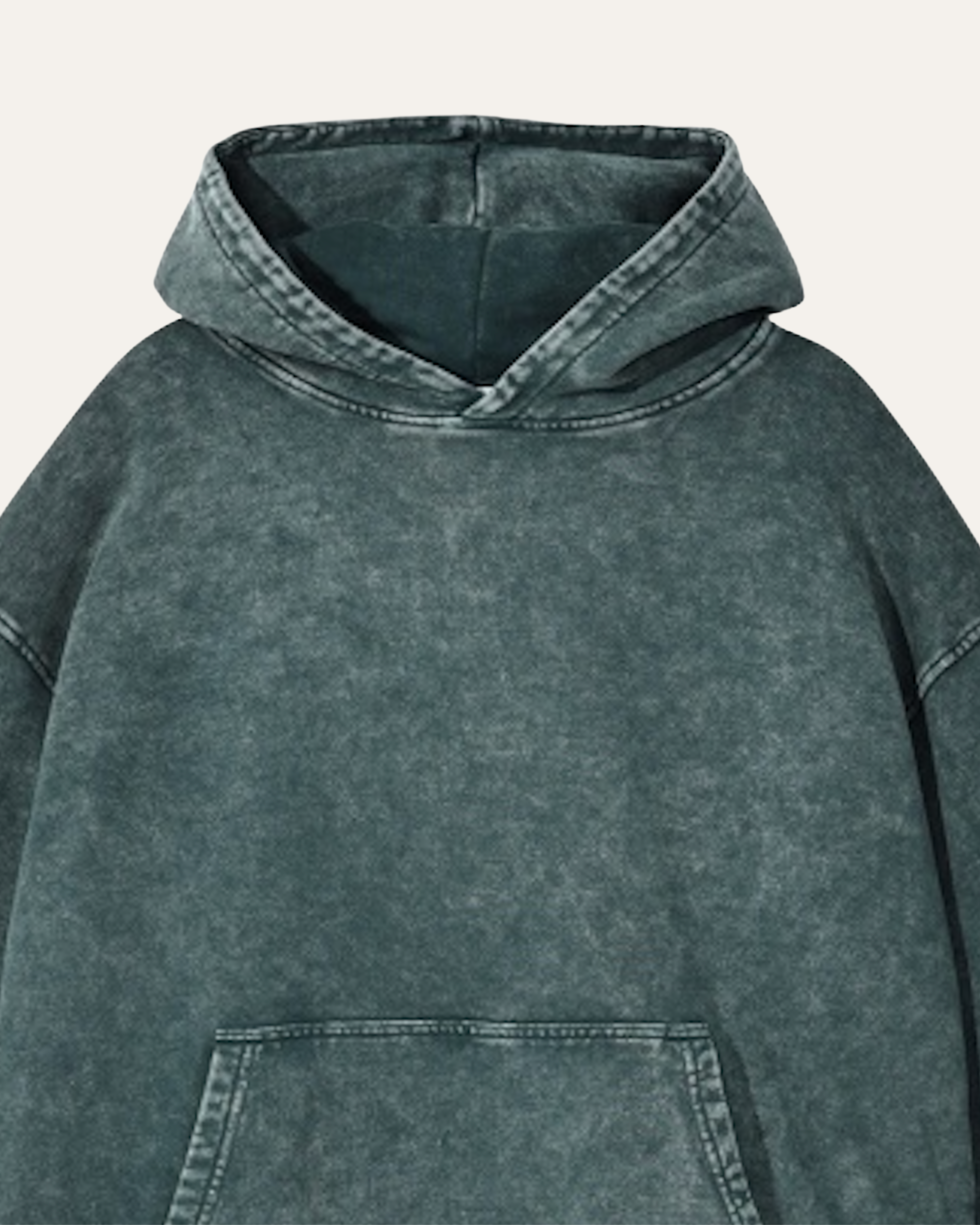 Montclair Acid-Wash Hoodie - Slate Green