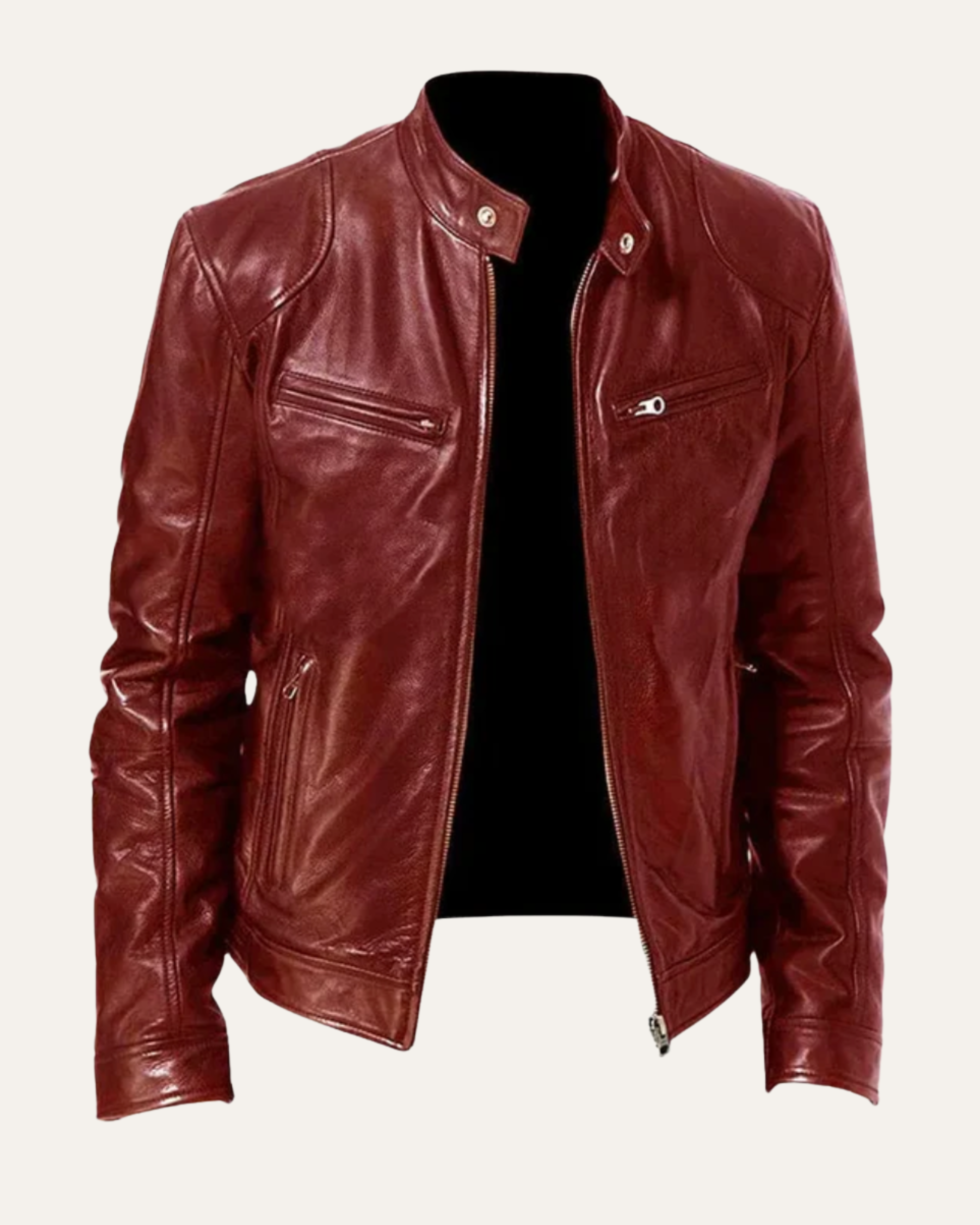 Heritage Leather Jacket - Oxblood