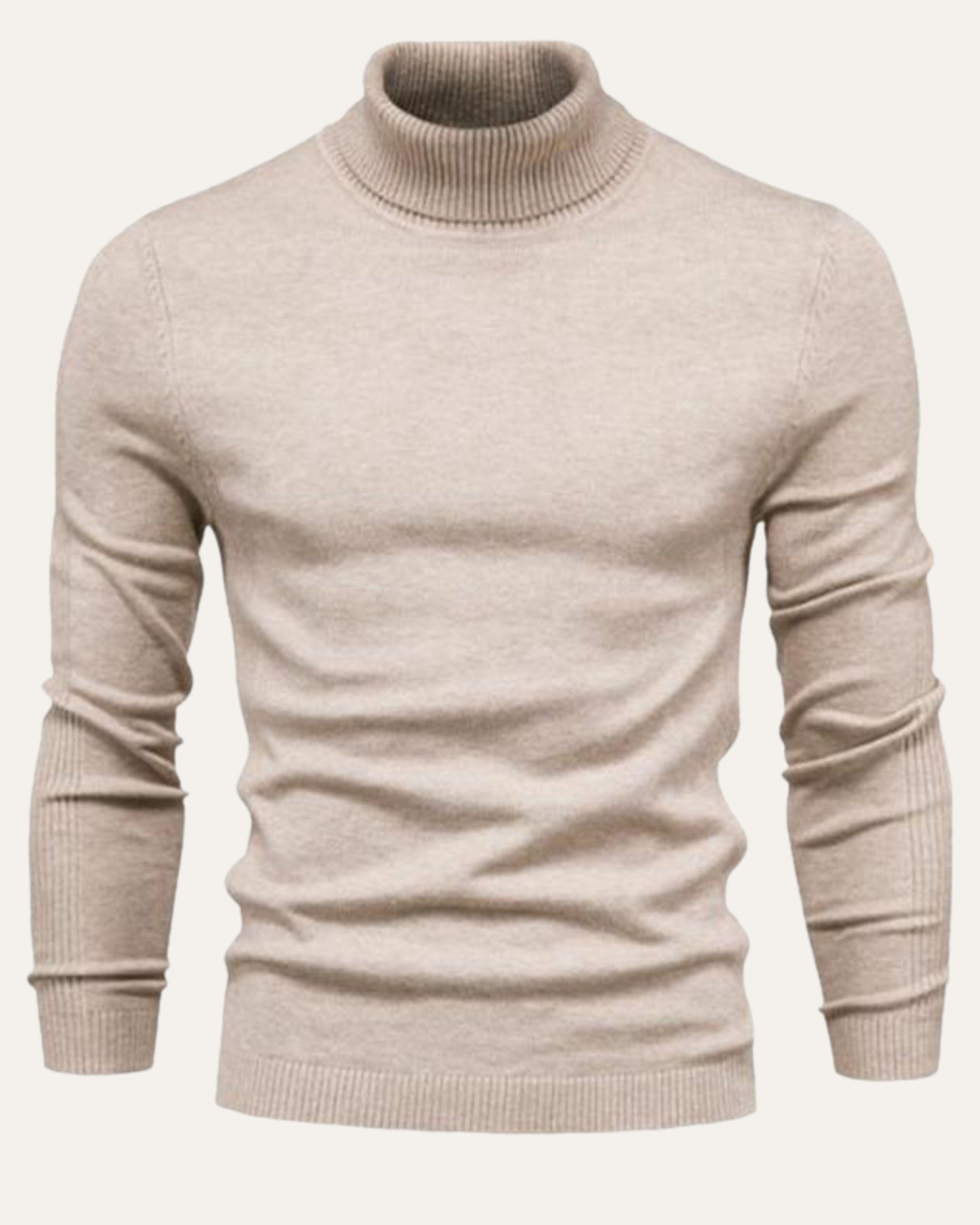 Wool Turtleneck - Beige