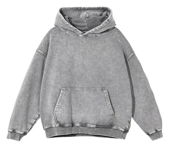 Prestique's Montclair Acid-Wash Hoodie - Ash Gray