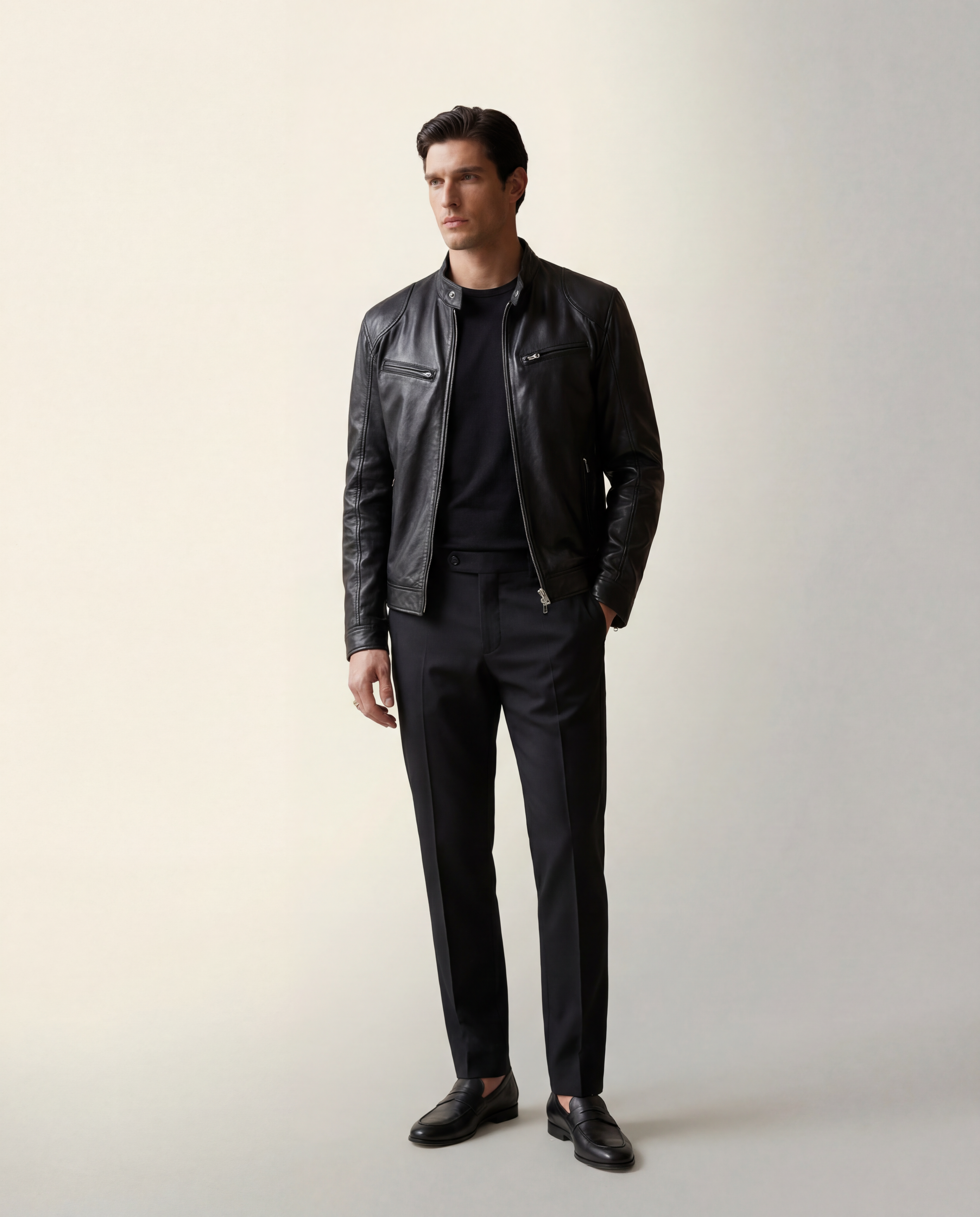 Heritage Leather Jacket - Black